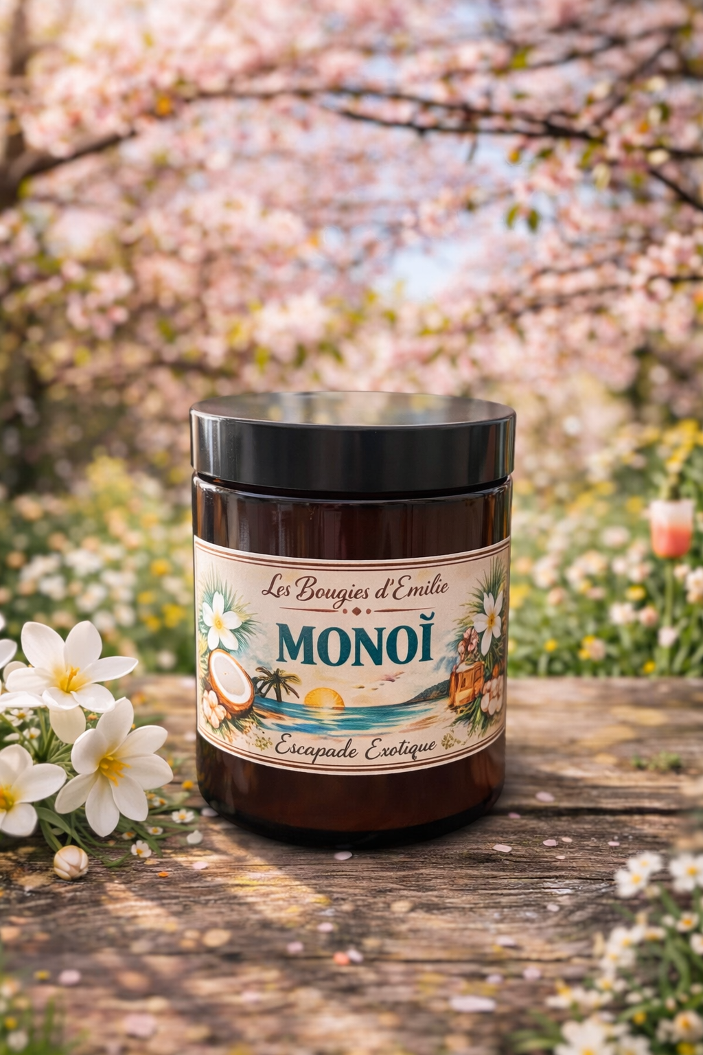 Bougie monoï 150g