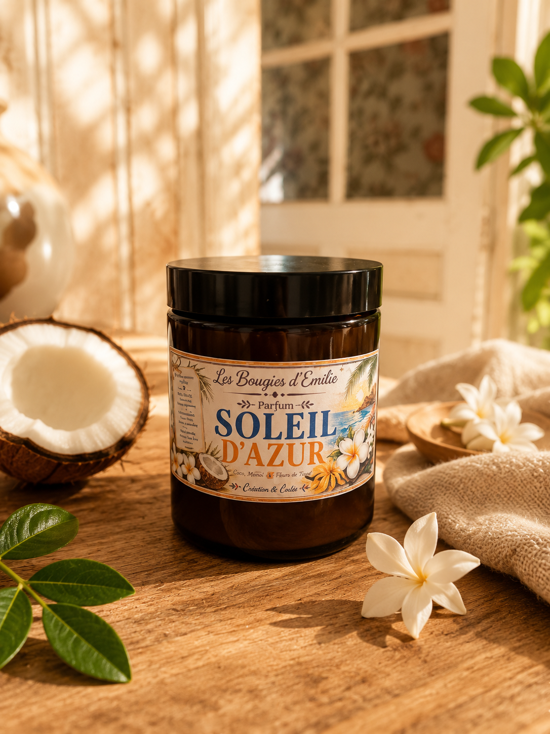 Bougie soleil d’azur 150g