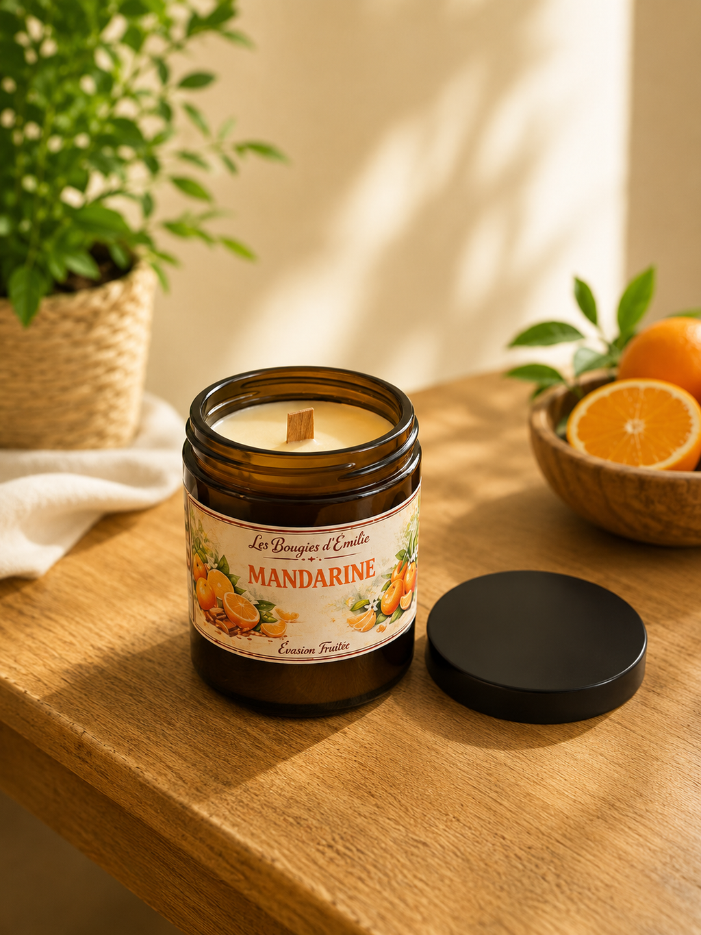 Bougie mandarine 150g
