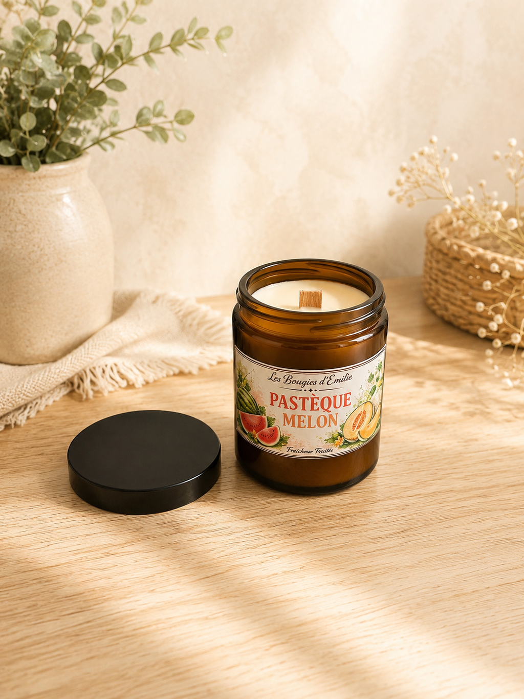 Bougie pastèque melon 150g