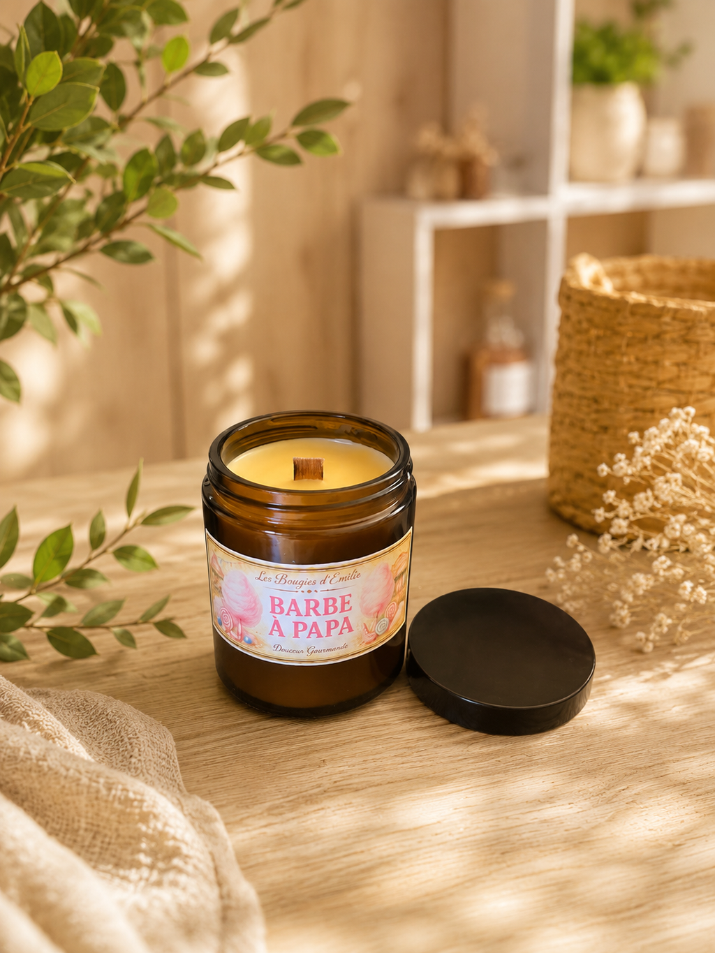 Bougie barbe à papa 150g
