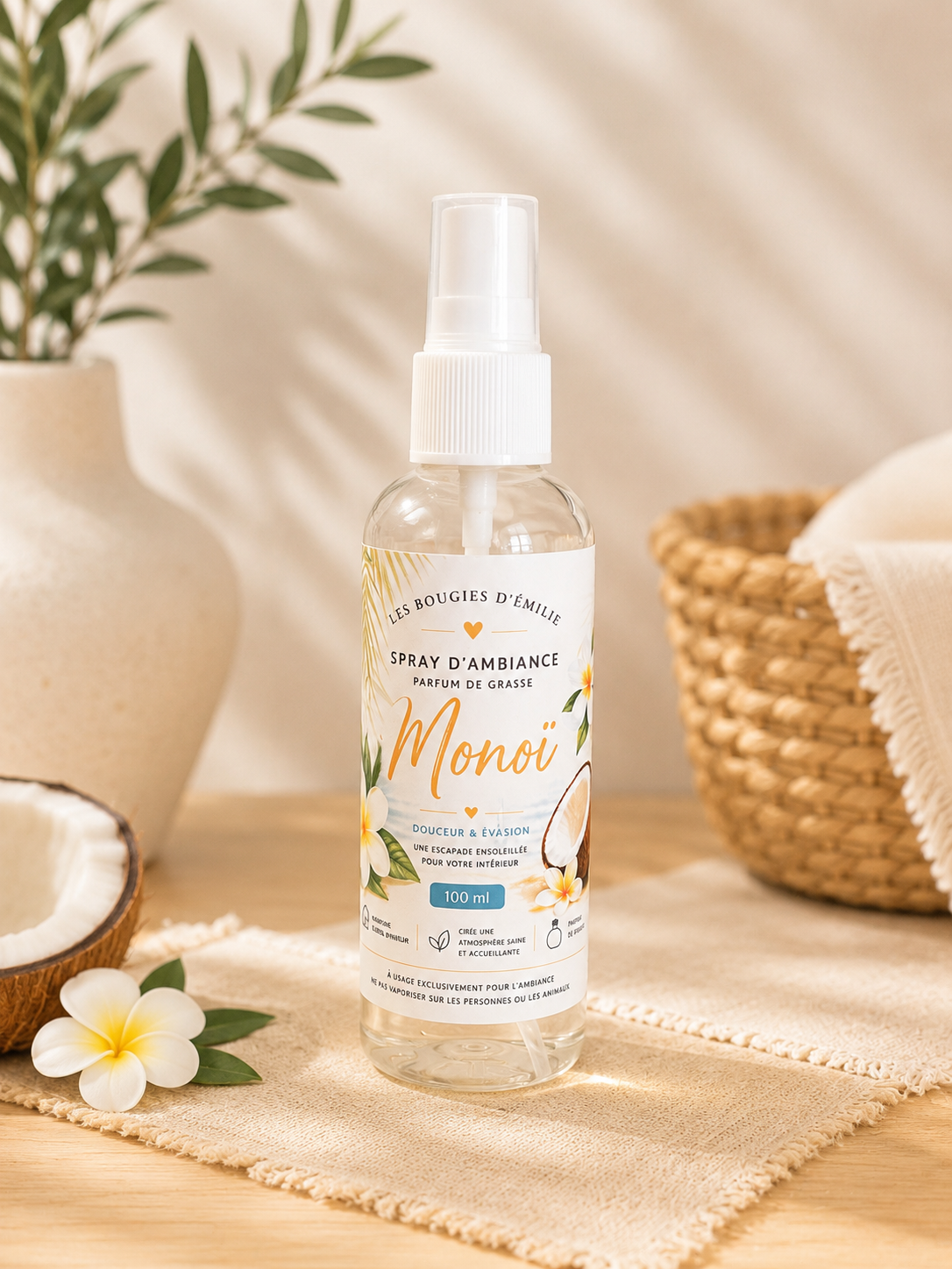 Spray d’ambiance monoï