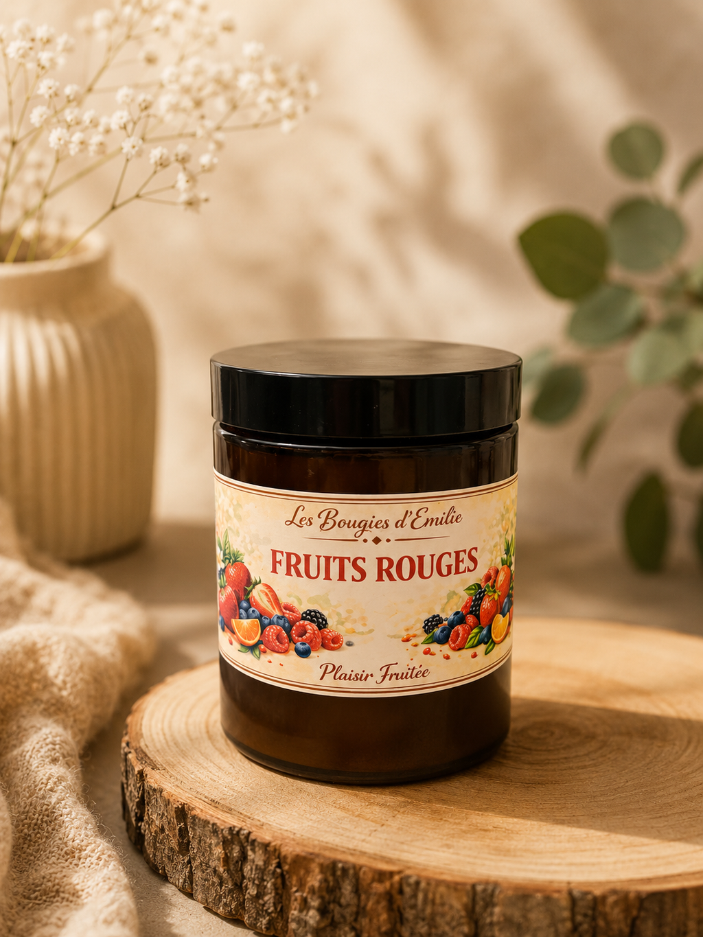 Bougie fruits rouges 150g