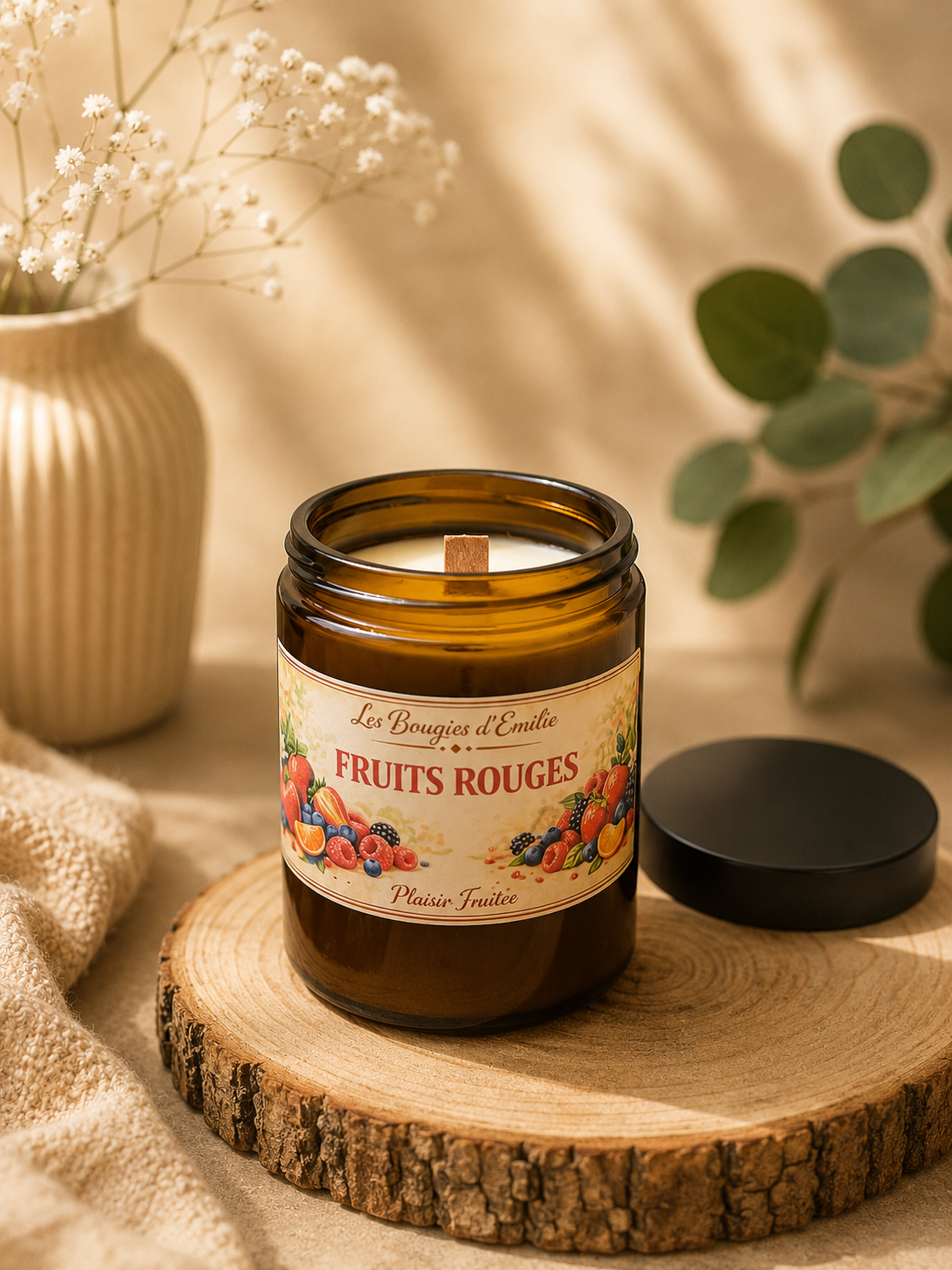 Bougie fruits rouges 150g