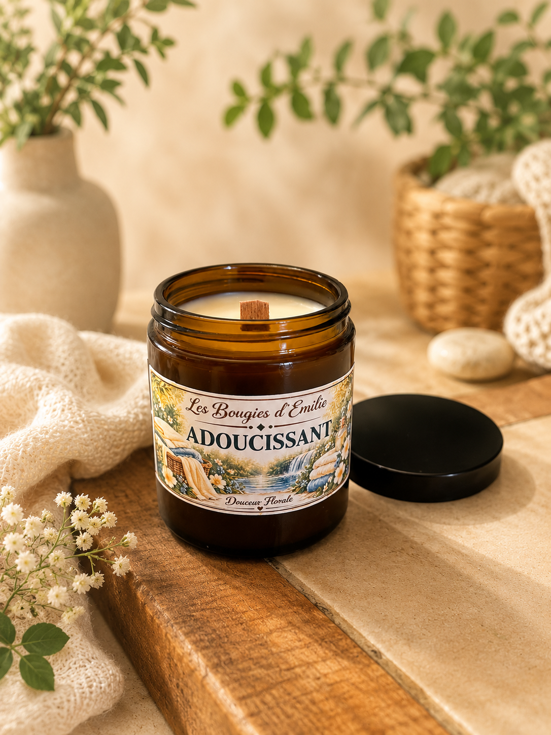 Bougie adoucissant 150g
