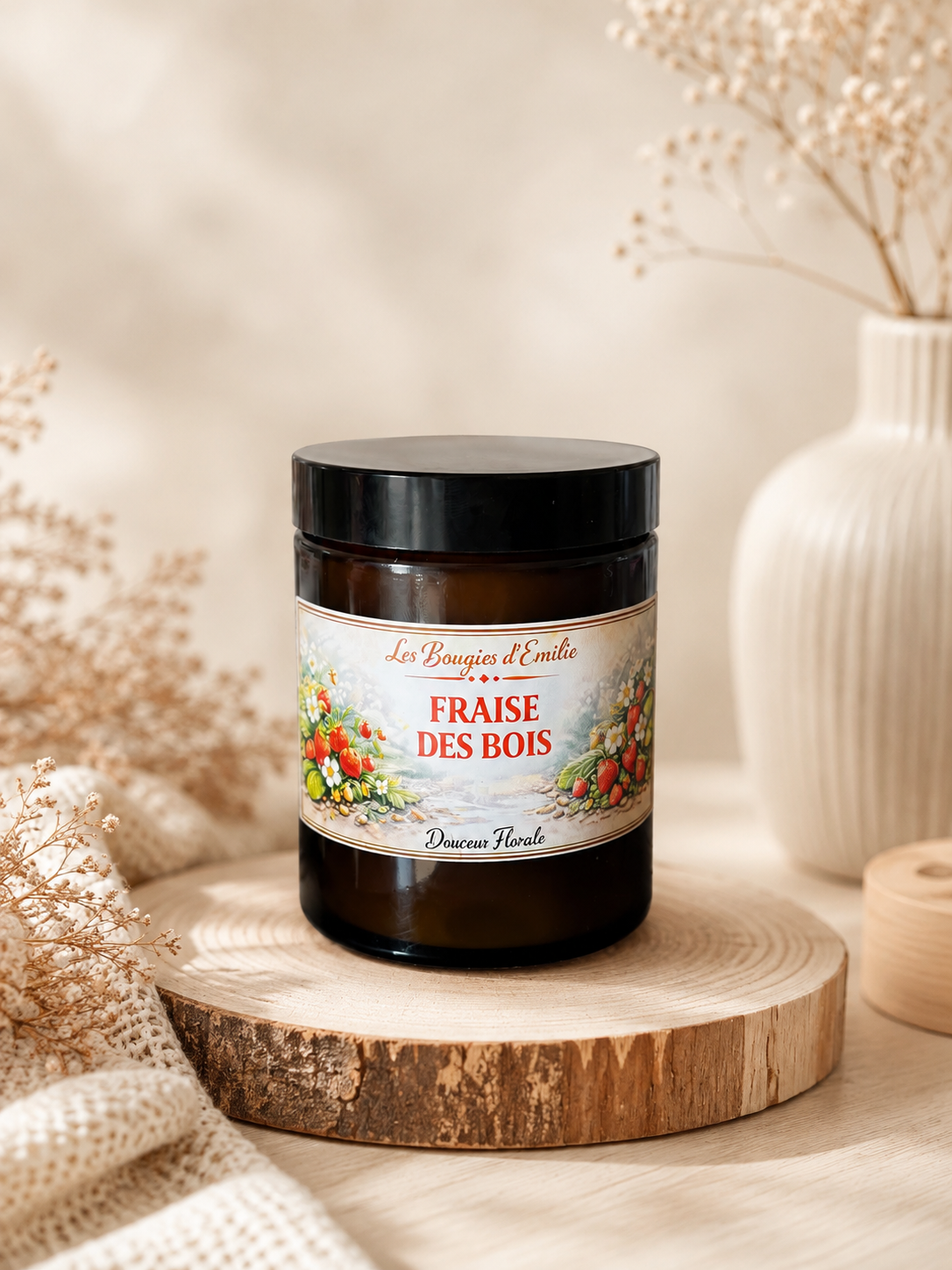 Bougie fraise des bois 150g