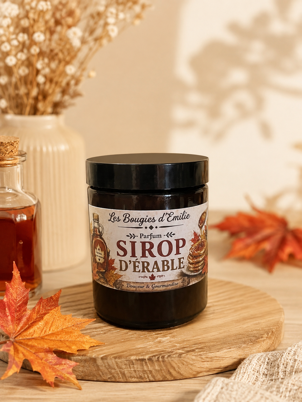 Bougie sirop d’érable 150g