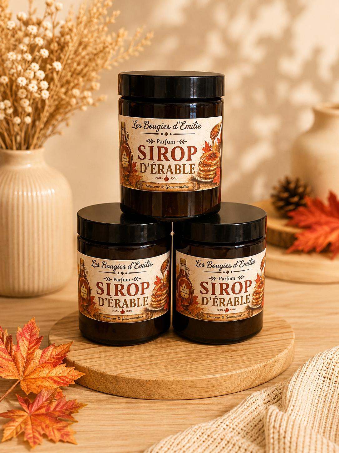 Bougie sirop d’érable 150g