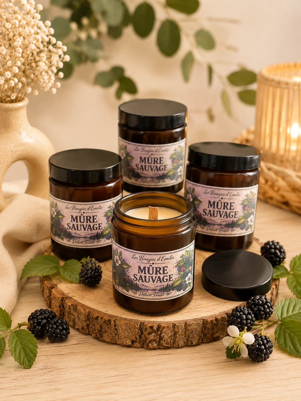 Bougie mûre sauvage 150g