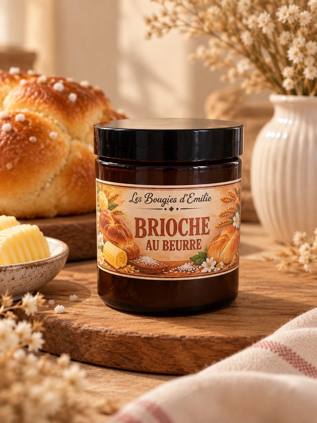 Bougie brioche au beurre 150g