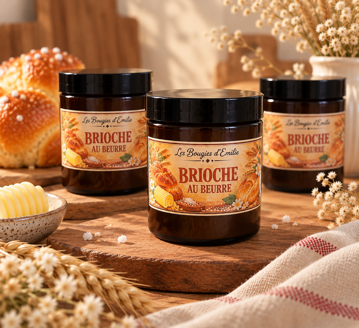 Bougie brioche au beurre 150g